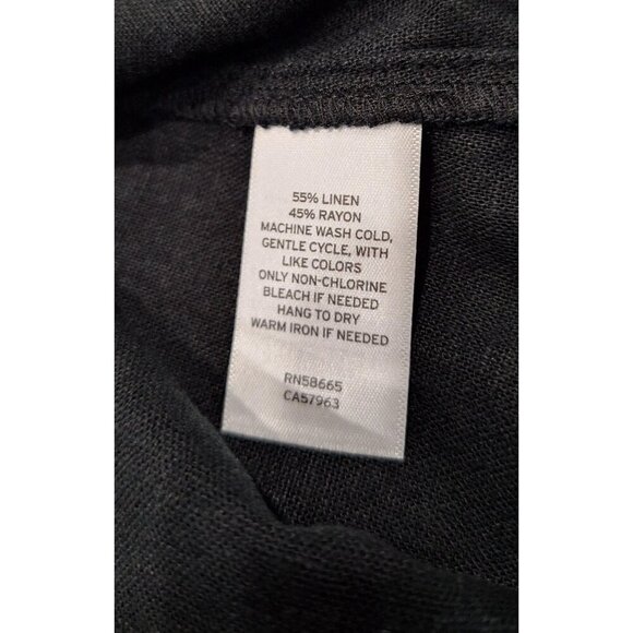 NWT Treasure & Bond Black Button-Up Linen Blend Camisole/Sz. L - Picture 5 of 5